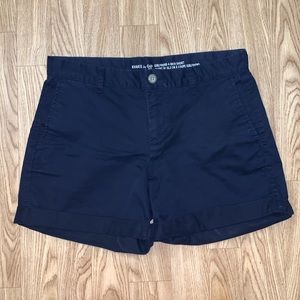 Navy blue khaki shorts